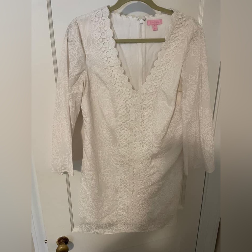 Lilly Pulitzer BROOKE Tunic Dress Resort White Lion In The Sun Pigment